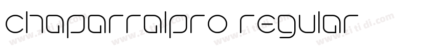 chaparralpro regular字体转换 chaparralpro regular字体转换